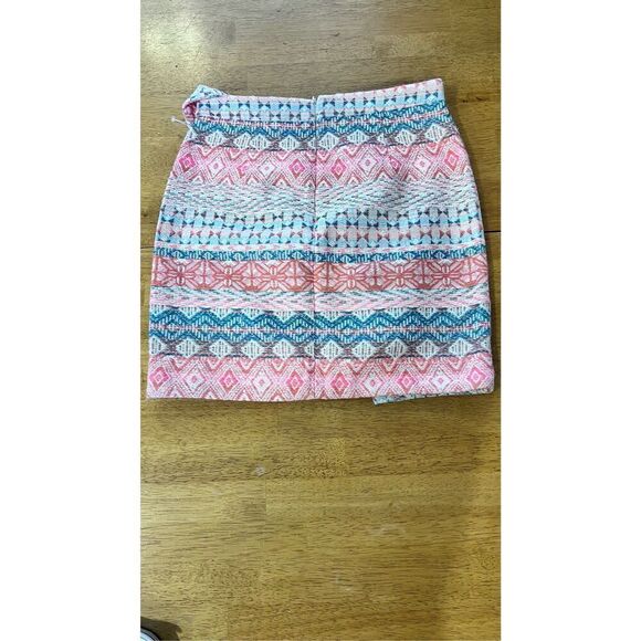 ZARA SKIRT AZTEC ASYMMETRICAL SKIRT WOMENS SIZE S - Picture 7 of 8